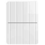 vidaXL Cabinet de chevet mural 2 Pièces Blanc brillant 33 x 34 5 x 43 cm