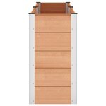 vidaXL Jardinière surélevée Marron 250 x 50 x 91 cm WPC et Aluminium