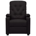 vidaXL Fauteuil électrique de massage Noir Similicuir