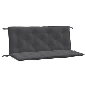 vidaXL Coussins de banc de jardin lot de 2 anthracite mélangé tissu