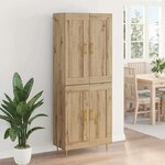 vidaXL Haut Armoire Chêne artisanal 69 5 x 34 x 180 cm