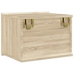 vidaXL Table de chevet chêne sonoma 40x30x30 cm Bois d'ingénierie
