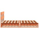 vidaXL Cadre de lit sans matelas cire marron 150x200cm bois pin massif