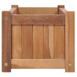 vidaXL Lit surélevé 100x30x25 cm Bois de teck solide