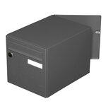 Boîte aux lettres 2 portes cubysm gris anthracite ral 7016m