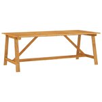 vidaXL Ensemble à manger de jardin 9 Pièces Bois d'acacia solide