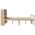 vidaXL Lit bibliothèque sans matelas 140x190 cm bois de pin massif