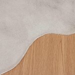 vidaXL Tapis en Fourrure Synthétique de Lapin Olite Beige 50 x 80 cm
