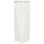 vidaXL Jardinière 2 Pièces Blanc 30 x 30 x 75 cm Acier