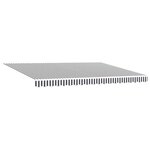 vidaXL Auvent rétractable anthracite et blanc 4 5x3 m tissu/aluminium