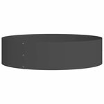 vidaXL Pots de jardin 5 Pièces Noir 80 x 80 x 20 cm Acier