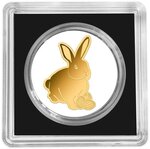 Pièce de monnaie en Or 3000 Francs g 0.031 (1/1000 oz) Millésime Gold Gift EASTER BUNNY 1/1000