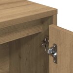 vidaXL Bibliothèque chêne artisanal 89x24x101 5 cm bois d'ingénierie