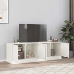 vidaXL Meubles TV 2 Pièces blanc 67x39x44 cm acier