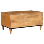 vidaXL Table basse avec étagère Marron clair 80 x 50 x 40 cm