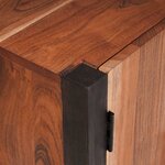 vidaXL Buffet 3 Pièces Marron 55 x 30 x 75 cm Bois d'acacia massif