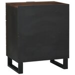 vidaXL Cabinet de chevet 50x33x60 cm Bois massif Noyer