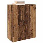 vidaXL Armoire Murale 2 Pièces Bois ancien 69 5 x 34 x 90 cm