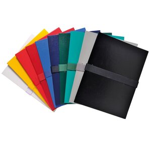 Chem dos ext. Velcro-sans rabat bleu x 10 EXACOMPTA