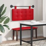 vidaXL Tête de lit suspendue Rouge Simili cuir
