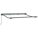 vidaXL Cadre de auvent manuel Réglable Anthracite 3 x 2 m Acier