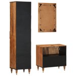 vidaXL Ensemble de meubles de salle de bain 3 Pièces bois manguier massif