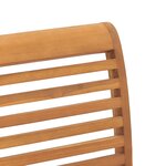 vidaXL Chaise de Jardin Empilable 2 Pièces en Bois Massif de Teck