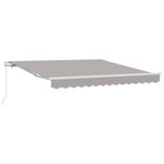vidaXL Auvent Gris clair 300 x 250 x 165 cm Polyester