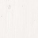 vidaXL Cadre de lit sans matelas blanc 140x190 cm bois de pin massif