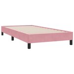 vidaXL Sommier à lattes de lit sans matelas rose 80x210 cm velours
