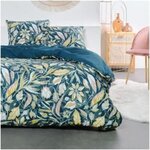 Parure de lit - 240 x 220 cm - coton imprimé floral