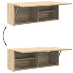 vidaXL Armoire murale de bain chêne sonoma 80x25x30 cm bois ingénierie