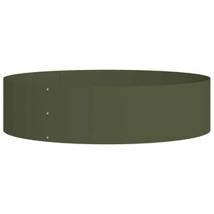 vidaXL Cache-pot de jardin Vert olive 80 x 80 x 20 cm Acier