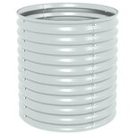 vidaXL Lit surélevé de jardin 80x80x81 cm Acier galvanisé Argenté