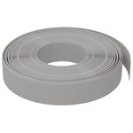 vidaXL Bordures de jardin 5 Pièces gris 10 m 10 cm polyéthylène