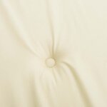 vidaXL Coussins de chaise à dossier haut lot de 2 crème tissu oxford