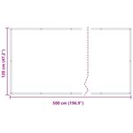 vidaXL Écran de balcon 120 x 500 cm Tissu Oxford Rectangulaire