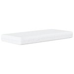 vidaXL Lit avec matelas Hvar crème 90x190 cm tissu