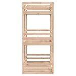 vidaXL Lit superposé triple sans matelas 75x190 cm bois de pin massif