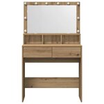 vidaXL Table de Toilette chêne artisanal 80 x 41 x 134.5 cm