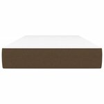 vidaXL Matelas de lit à ressorts ensachés fermeté moyenne marron foncé 120x190x20 cm