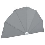 vidaXL Auvent latéral pliable de terrasse Gris 200 cm