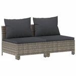Salon de jardin meuble d'extérieur ensemble de mobilier 7 pièces avec coussins gris résine tressée 02_0017210