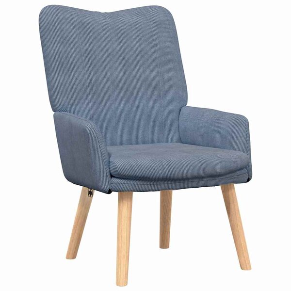 vidaXL Fauteuil relaxant Bleu 63 x 67 x 94 cm tissu
