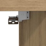 vidaXL Meuble TV chêne artisanal 152 x 22 x 113 cm Bois d'ingénierie