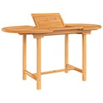 vidaXL Table extensible de jardin 110-160x80x75 cm bois de teck solide