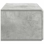 vidaXL Meuble TV mural 59 5 x 41 x 30 cm Gris béton Bois d'ingénierie