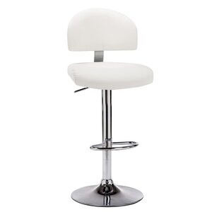 vidaXL Tabouret de bar Blanc Similicuir