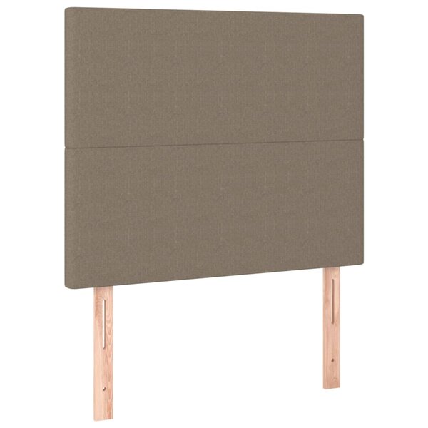 vidaXL Tête de lit Taupe 90x5x118/128 cm Tissu