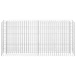 vidaXL Lit surélevé à gabion Acier galvanisé 180x30x90 cm